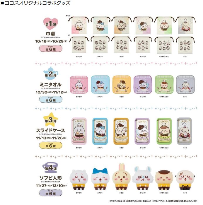 ちいかわコラボメニューのイメージ